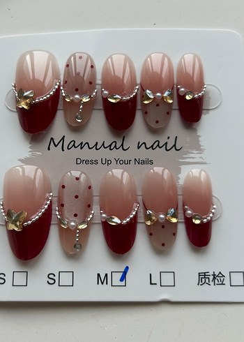 10lu M Beden Takma Tırnak Seti - Görsel 3