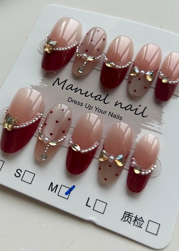 10lu M Beden Takma Tırnak Seti - Görsel 4