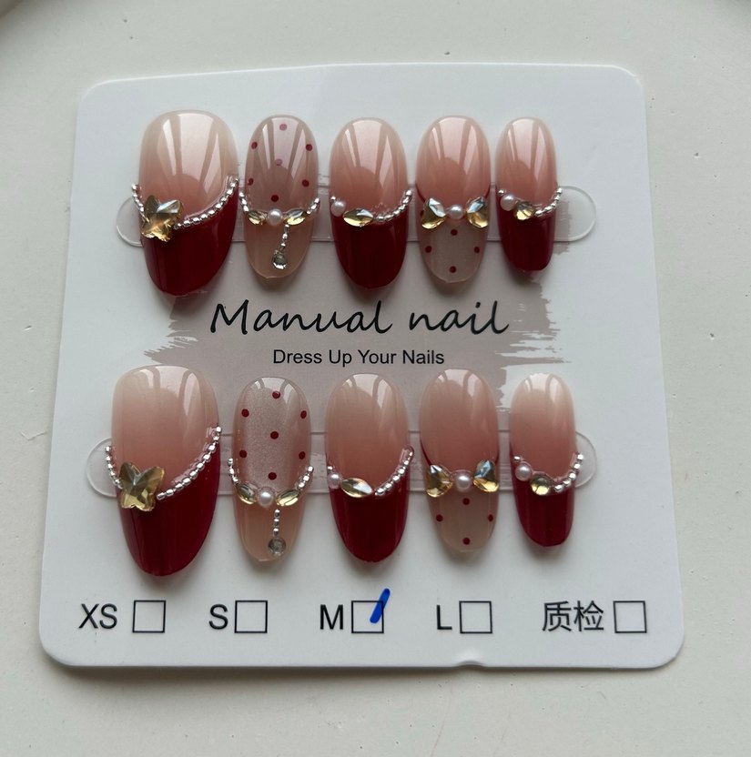 10lu M Beden Takma Tırnak Seti - Görsel 3