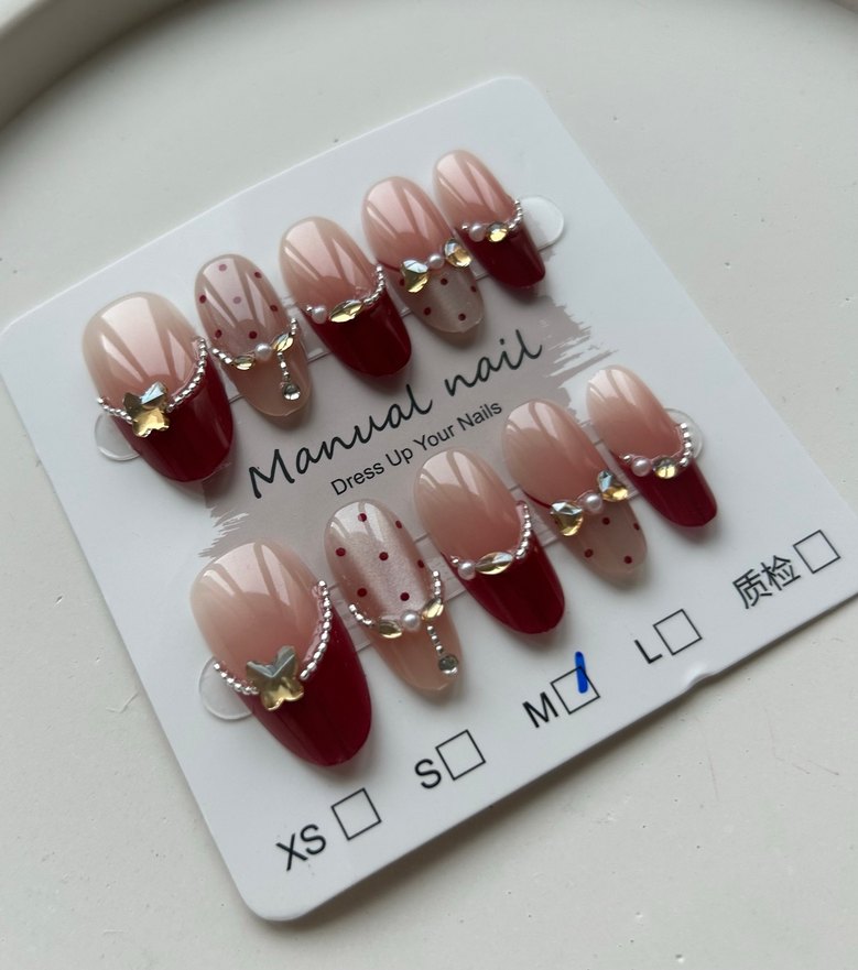 10lu M Beden Takma Tırnak Seti - Görsel 5