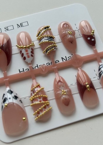 10lu S Beden Takma Tırnak Seti - Görsel 5