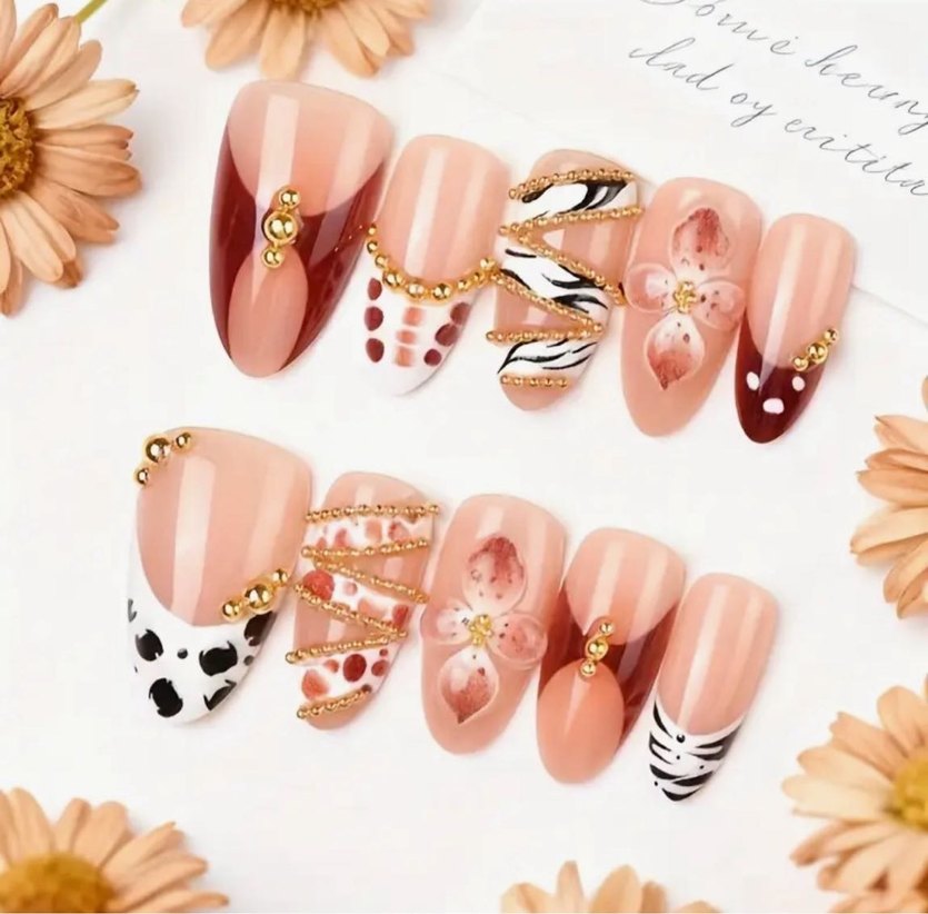 10lu S Beden Takma Tırnak Seti - Görsel 2