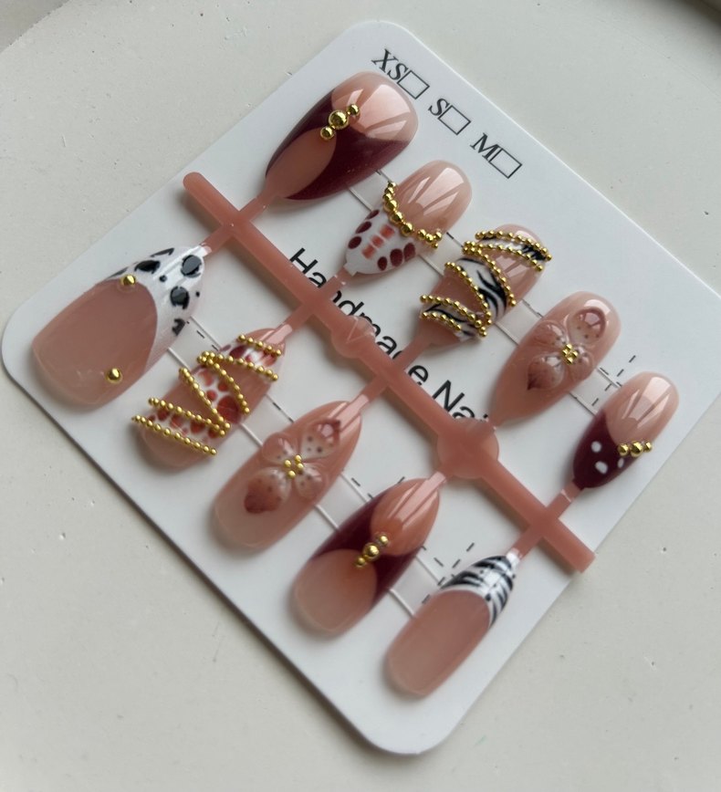 10lu S Beden Takma Tırnak Seti - Görsel 4