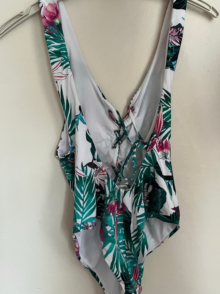 Tezenis Tropikal Desenli, Bağlamalı Mayo - Görsel 2