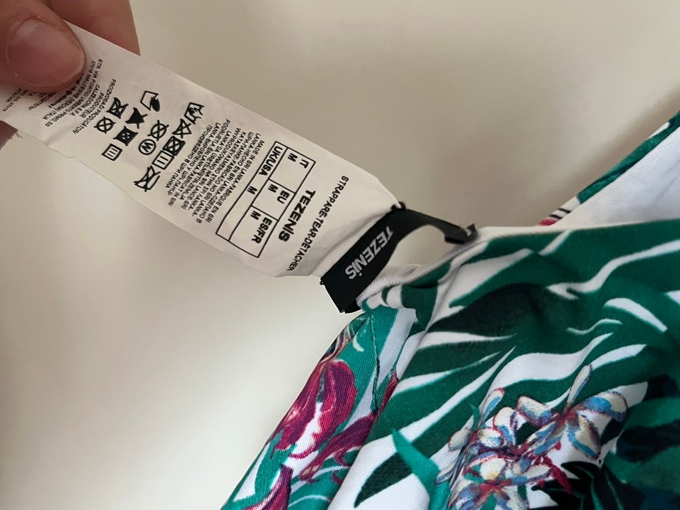 Tezenis Tropikal Desenli, Bağlamalı Mayo - Görsel 3