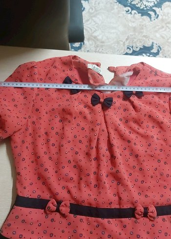 Kemer Detaylı Kırmızı Vintage Hamile Eteği - Görsel 3