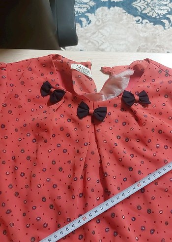 Kemer Detaylı Kırmızı Vintage Hamile Eteği - Görsel 2