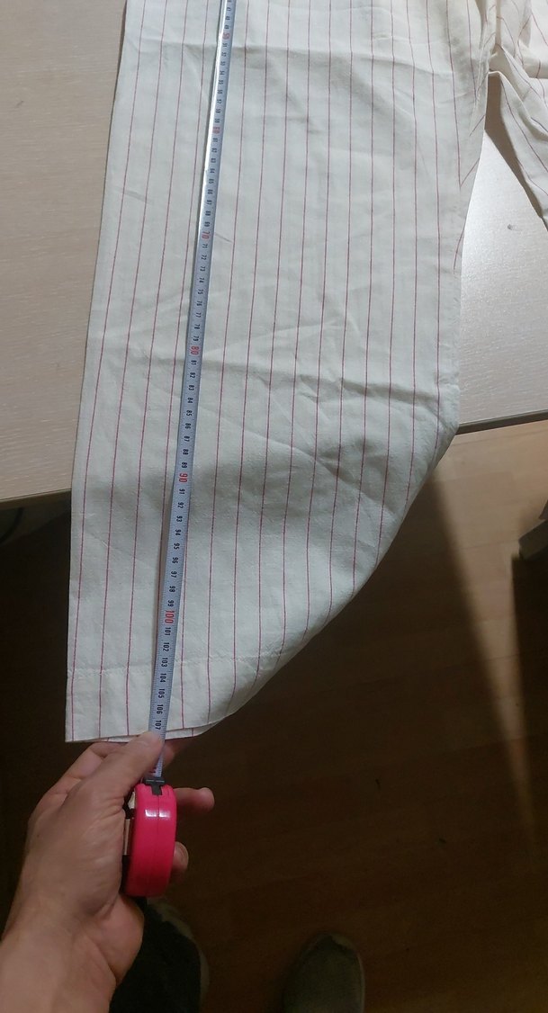 Erkek Beyaz Çizgili Midi Pijama Altı - Görsel 3