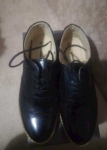 Siyah Rugan Klasik erkek Oxford Ayakkabı - Görsel 2