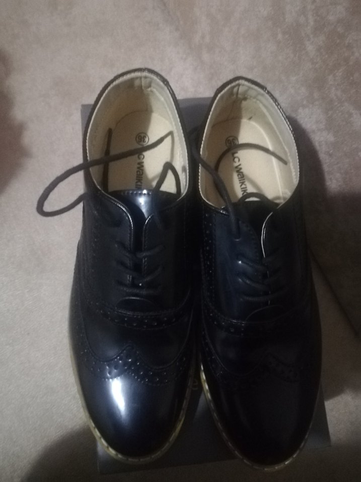 Siyah Rugan Klasik erkek Oxford Ayakkabı - Görsel 2