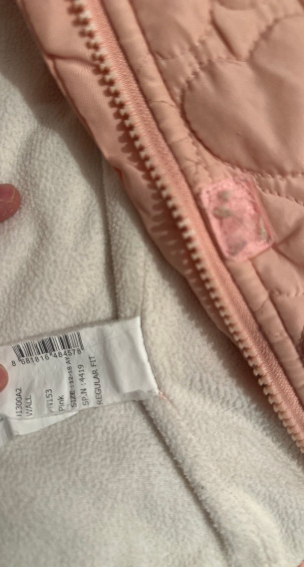 Kız Çocuk Kapüşonlu Pembe Mont - Görsel 3