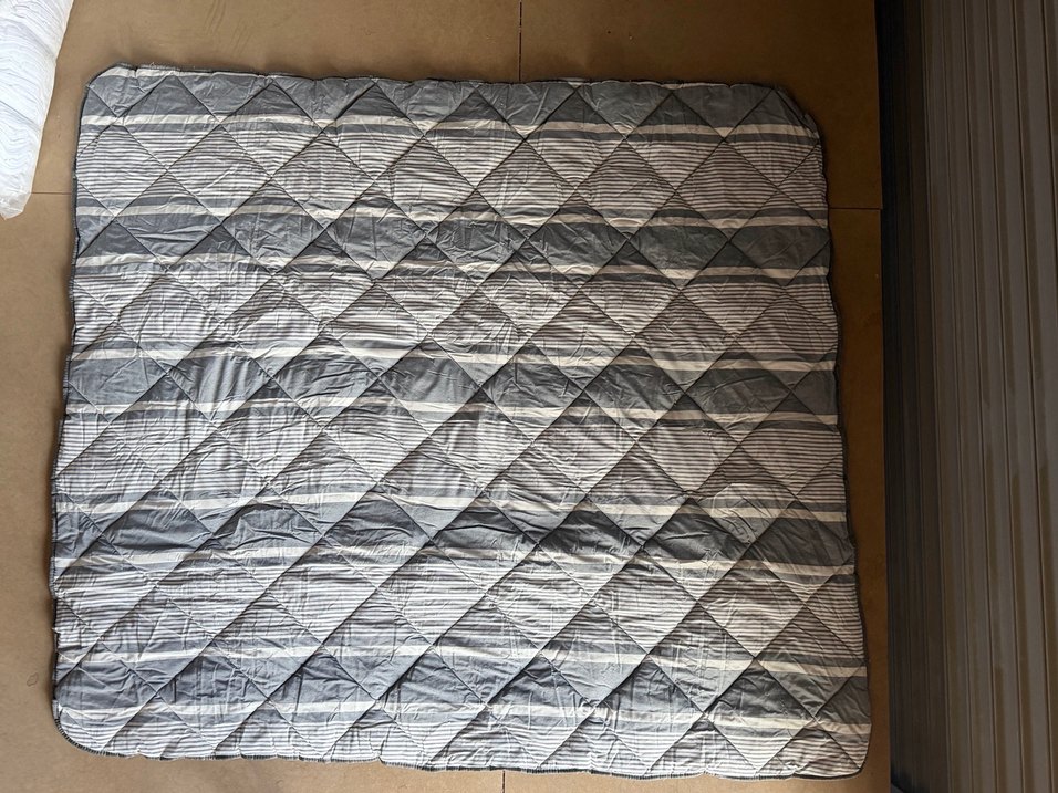 Gri Desenli Yatak Örtüsü yorgan - Görsel 4