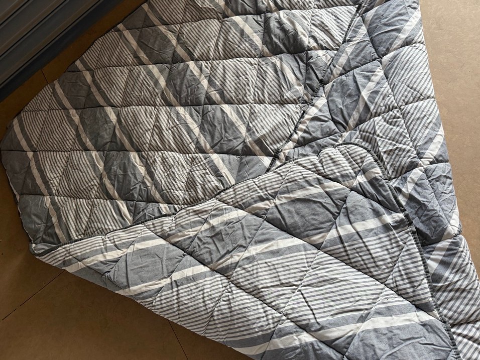 Gri Desenli Yatak Örtüsü yorgan - Görsel 3