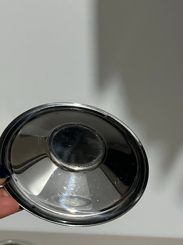 Parlak Metal Tabak - Görsel 2