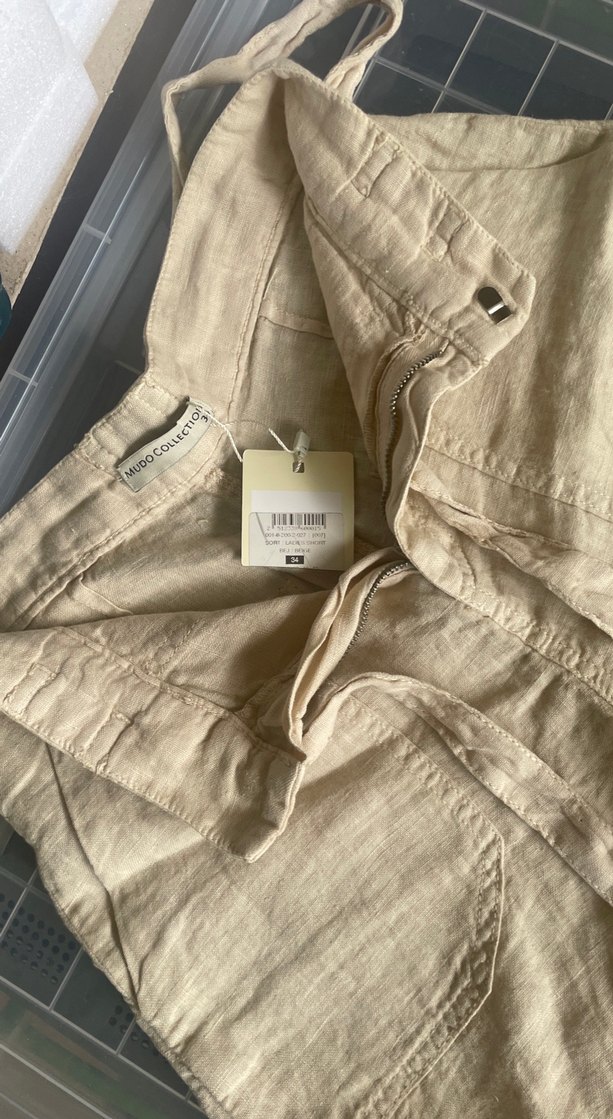 Mudo keten şort - Görsel 3