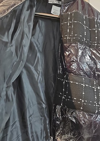 Siyah Kadın Midi Street Wear Mont Tüm bedenler mevcut - Görsel 2