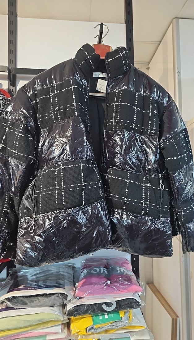 Siyah Kadın Midi Street Wear Mont Tüm bedenler mevcut - Görsel 3