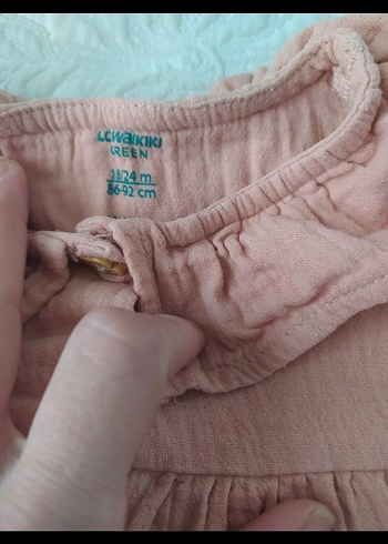 Pembe Bebek Kız Fırfırlı Kısa Kollu Takım - Görsel 3