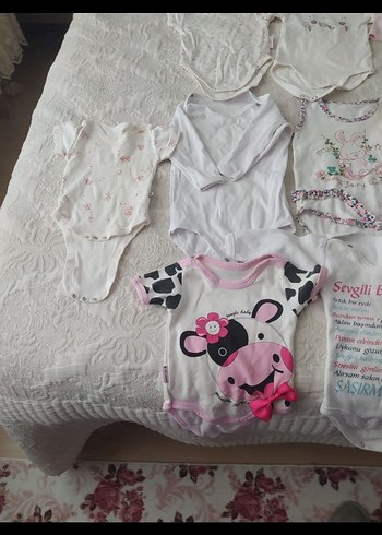 Pembe Kız Bebek Kısa Kollu Dantelli Body - Görsel 2