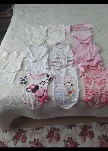 Pembe Kız Bebek Kısa Kollu Dantelli Body - Görsel 3