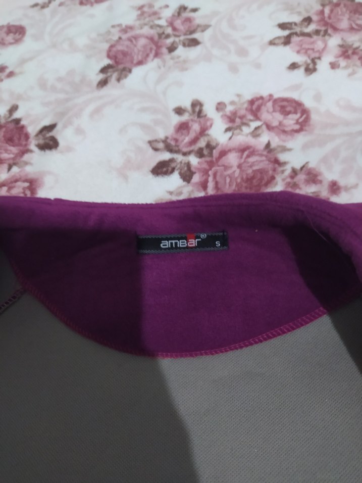 Mor Kadın Midi Boy Düğmeli Kaban - Görsel 5