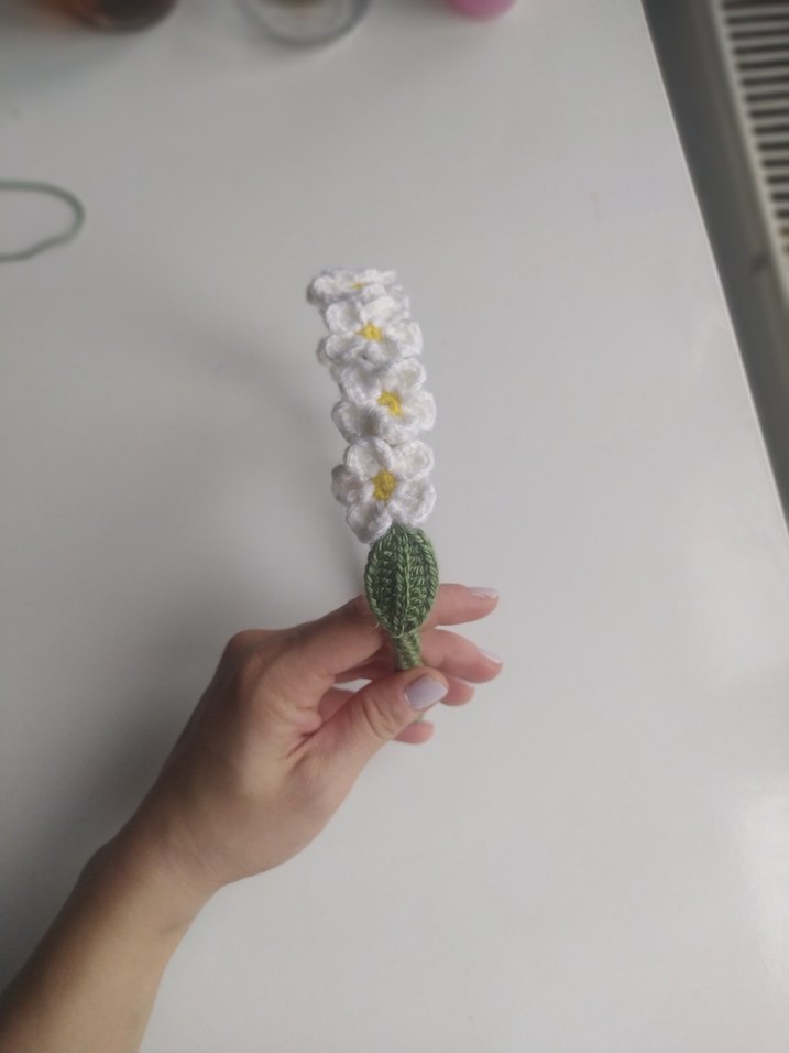 Beyaz Dantel Çiçekli Bohem Saç Bandı - Görsel 4