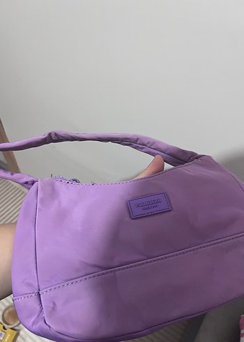 Pastel Mor Fermuarlı Kadın Omuz Çantası - Görsel 2