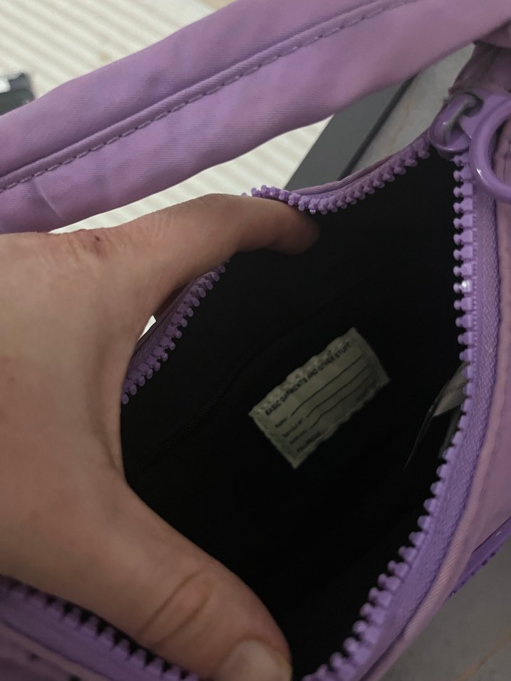 Pastel Mor Fermuarlı Kadın Omuz Çantası - Görsel 3