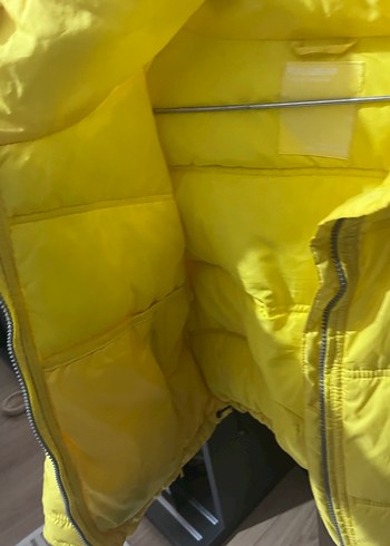 Sarı Fermuarlı Kadın Mont - Görsel 3