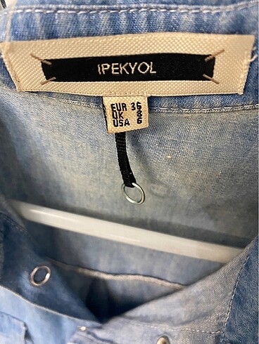 36 Beden mavi Renk İpekyol denim gömlek