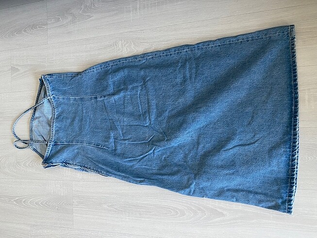 s Beden Zara midi denim elbise