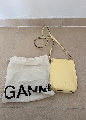 Diğer Ganni Sari Mini Capraz Canta