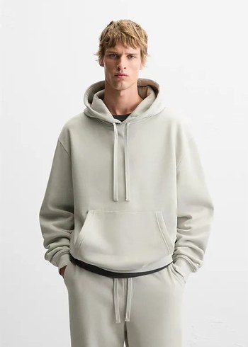 Gri Oversize Erkek Sweatshirt - Görsel 3