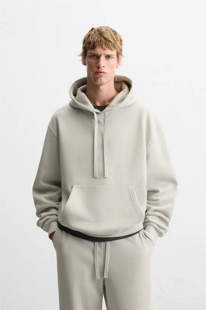 Gri Oversize Erkek Sweatshirt - Görsel 3