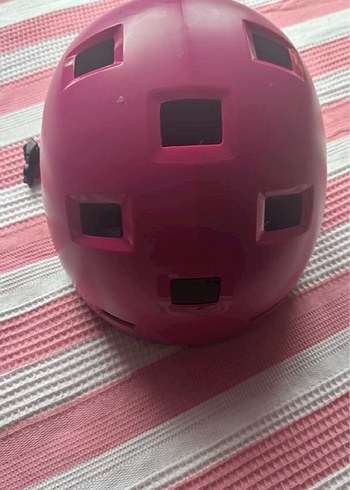 Çocuk Pembe Koruyucu Kask ve Dizlik Seti - Görsel 3