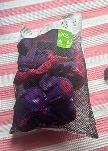 Pembe Çocuk Kaskı ve Koruyucu Seti SX - Görsel 4