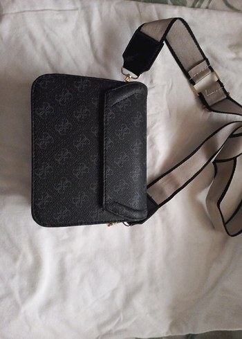 Siyah Deri Tokalı Kadın Çanta - Görsel 2