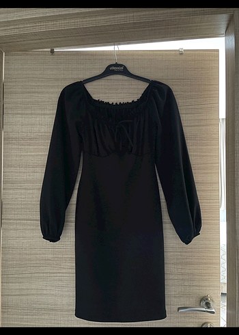 Siyah mini Elbise - Görsel 2