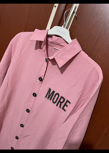 Pembe Düğmeli Uzun Kadın tesettür elbise - Görsel 2