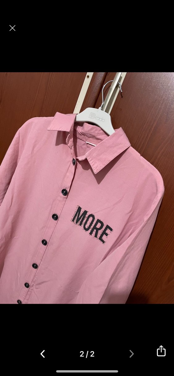 Pembe Düğmeli Uzun Kadın tesettür elbise - Görsel 2