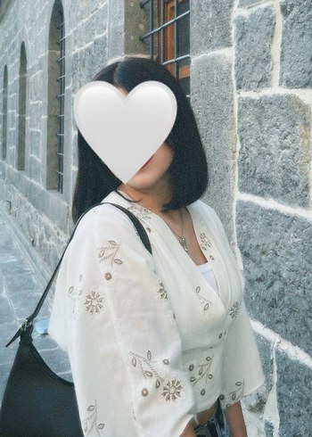 Dantel Detaylı Beyaz Bohem Kadın alt üst takım - Görsel 3