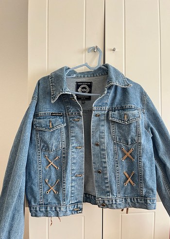 Düğmeli Mavi Denim Ceket - Görsel 2