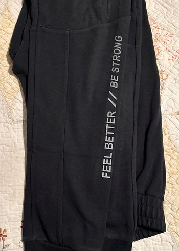 Siyah Rahat Kesim  Eşofman Altı erkek - Görsel 2