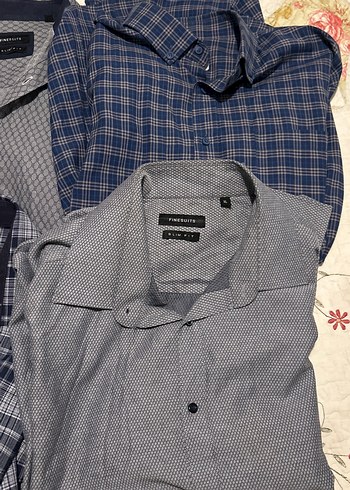 Gri Kısa Kollu Erkek Gömlek - Görsel 5