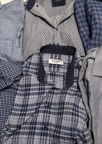 Gri Kısa Kollu Erkek Gömlek - Görsel 4