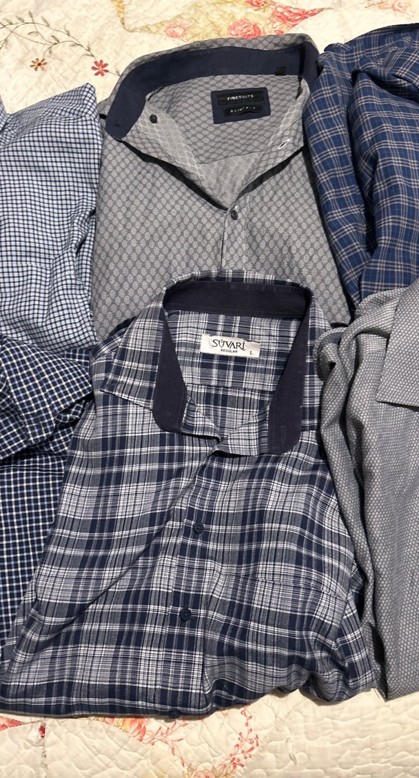 Gri Kısa Kollu Erkek Gömlek - Görsel 4