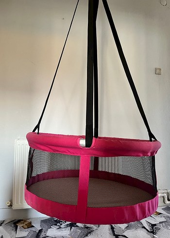 Pembe yuvarlak bebek salıncağı - Görsel 2
