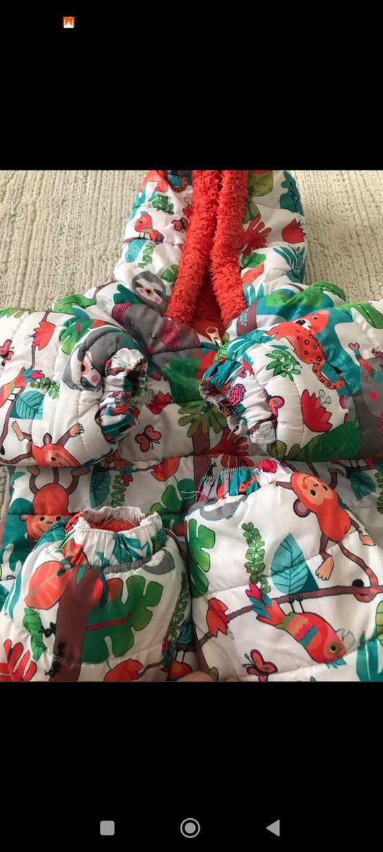 Renkli Baskılı Bebek astronot Tulum - Görsel 2