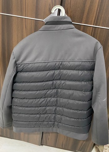 Gri Erkek Fermuarlı Street Wear Mont - Görsel 3