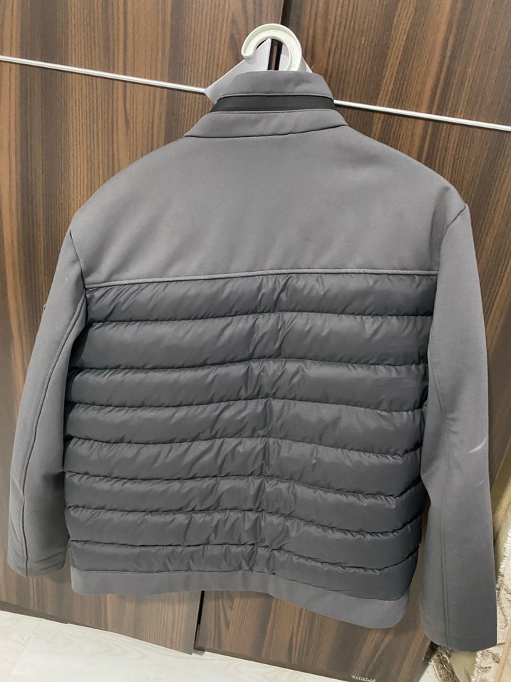 Gri Erkek Fermuarlı Street Wear Mont - Görsel 3